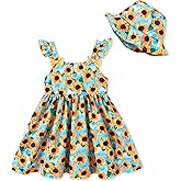 DeeFant Baby Girl Dress Newborn Girls Summer Boho Dresses Infant Sleeveless Flower Sundress Todddler Baby Clothes
