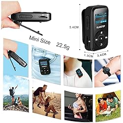 KLANGTOP Bluetooth MP3 Player 8GB Digital Clip
