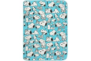 Silver Buffalo Peanuts Snoopy Multi Pose Expression 45" x 60" Fleece Throw, Soft and Cozy Blanket, 180 GSM