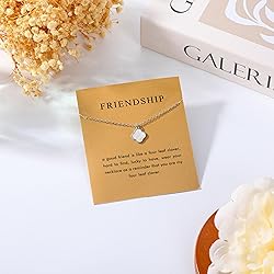 Baydurcan Friendship Necklace Clover Necklace Gifts