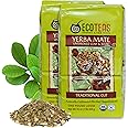 ECOTEAS - Organic Yerba Mate Loose Tea Traditional Cut - 1 Lb - Detox Tea - Yerba Mate Tea - Hi Caf Tea - Yerba Mate Energy Burst - Ecoteas Yerba Mate - 2 Pack