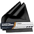 Oven Liners for Bottom of Oven - 2 Pack Large Heavy Duty Mats, 17”x25” Non-Stick Reusable Liner for Electric, Gas, Toaster Ov