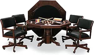 Amazon.com: 3-in1 Combination Game & Dining Table Set with 4 Rocker ...