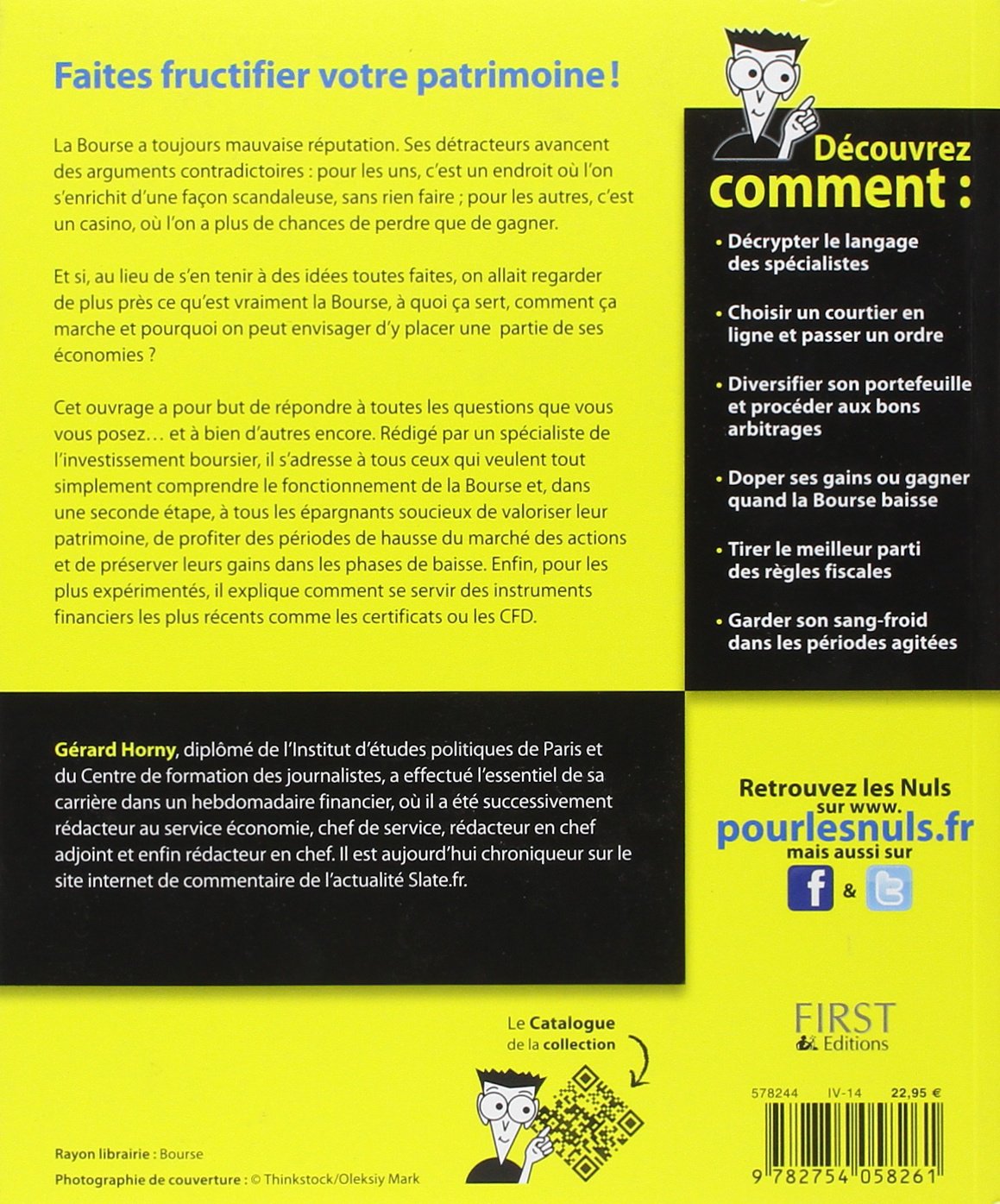 La Bourse Pour Les Nuls 3ed French Edition Horny Gerard 9782754058261 Amazon Com Books