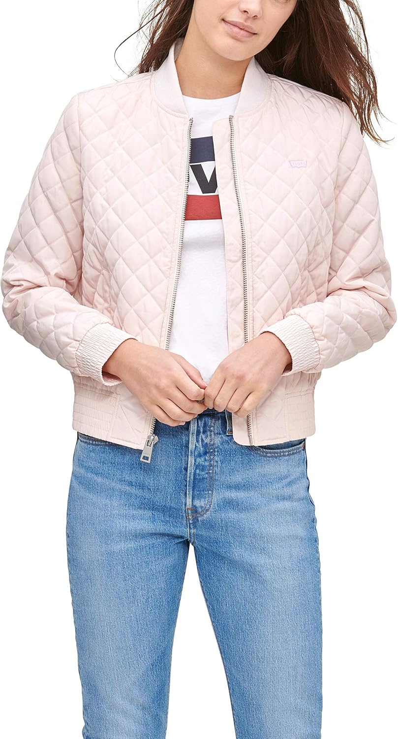 Levi's womens Diamond Quilted Bomber Jacket Jacket Buy Online at Best