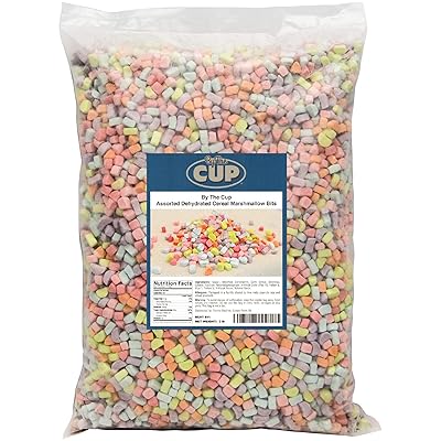 Blandade uttorkade spannmålsmarschmallowbitar 3 lb bulkpåse