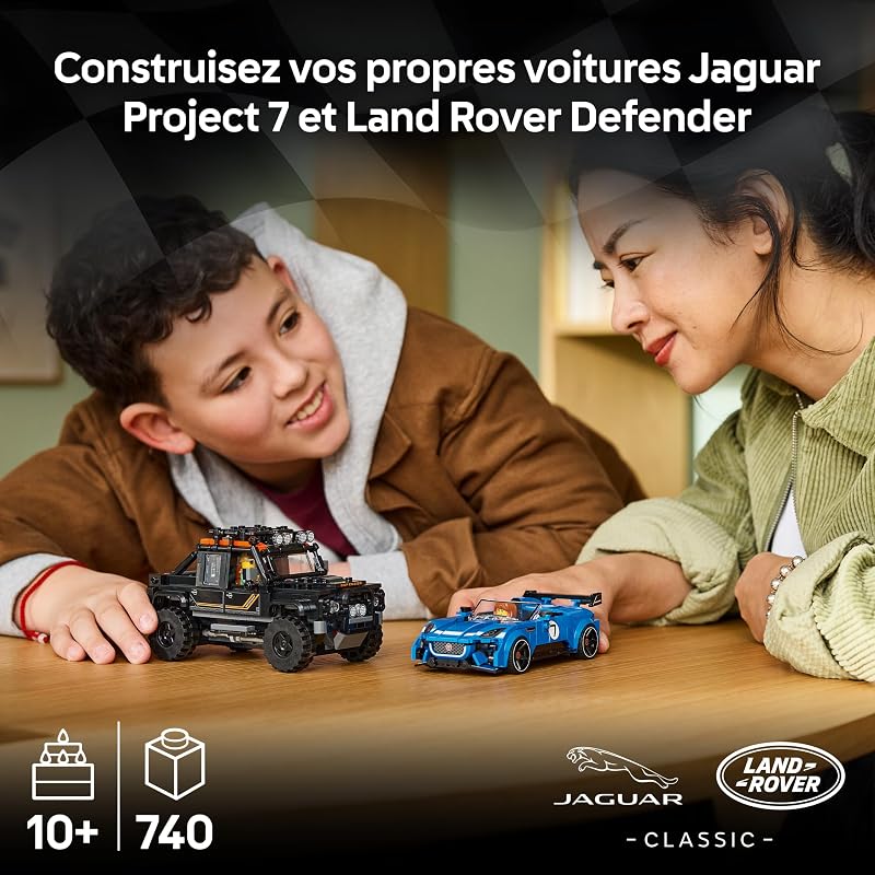 Speed Champions La Jaguar Project 7 et Le Land Rover Defender 77264