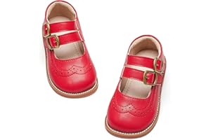 GINFIVE Toddler Little Girls Mary Janes Flats Girls Dress Shoes Kids Shoes