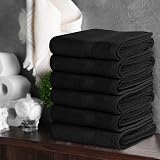 Utopia Towels Premium Hand Towels 41 x 71 cm Black 6-Pack Hotel & Spa view 7