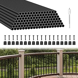 BLIKA 120 Pack 26" Aluminum Deck Balusters with