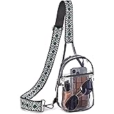 Telena Clear Bag for Stadium Events Clear Purses for Women Stadium Crossbody Fanny Pack Sling Bag | Stadium Approved, Transparent