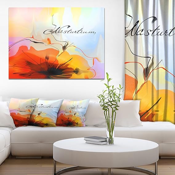 Design Art Wall Art, Orange, 40x30 Amazon.co.uk Kitchen & Home