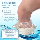 Mighty-X Waterproof Leg Cover for Shower - 2pk, Adult Cast Protectors view 6