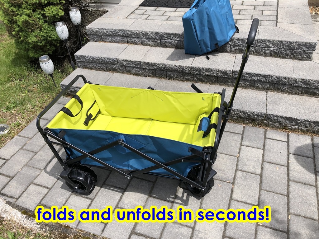 23/mo Finance Knowlife Collapsible Wagon, Beach Wagon with Big