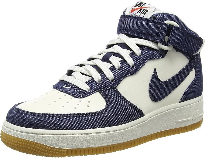 Nike Air Force 1 Mid 07 Herren Nike Air Force 1 Mid '07 Herren Basketballschuhe, Azul Marino (Obsidian