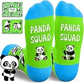 HAPPYPOP Funny Socks for Men Women - Squirrel Raccoon Bear Gifts, Panda Fox Bee Lover Gifts