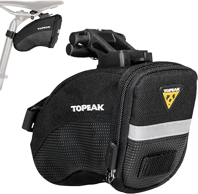 Topeak Unisex Aero Wedge Pack Saddle Bag Black 0.66 L 17x8x12 cm