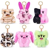 Fuggler Baby Baddies 5 Inch Plush Keychains (6 Pack) by ZURU | Mini Funny Ugly Monster plush keychain; signature teeth; soft &amp; huggable; multipack; for fans &amp; collectors; gift for tweens