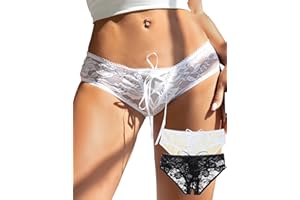 comeondear Boyshorts Panties for Women Plus Size Womens Underwear Cheeky Thong Panties Floral Boy Shorts for Dating