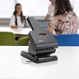 Rapesco 1631 Germ-Savvy Antibacterial Heavy Duty 2-Hole Punch Black view 3