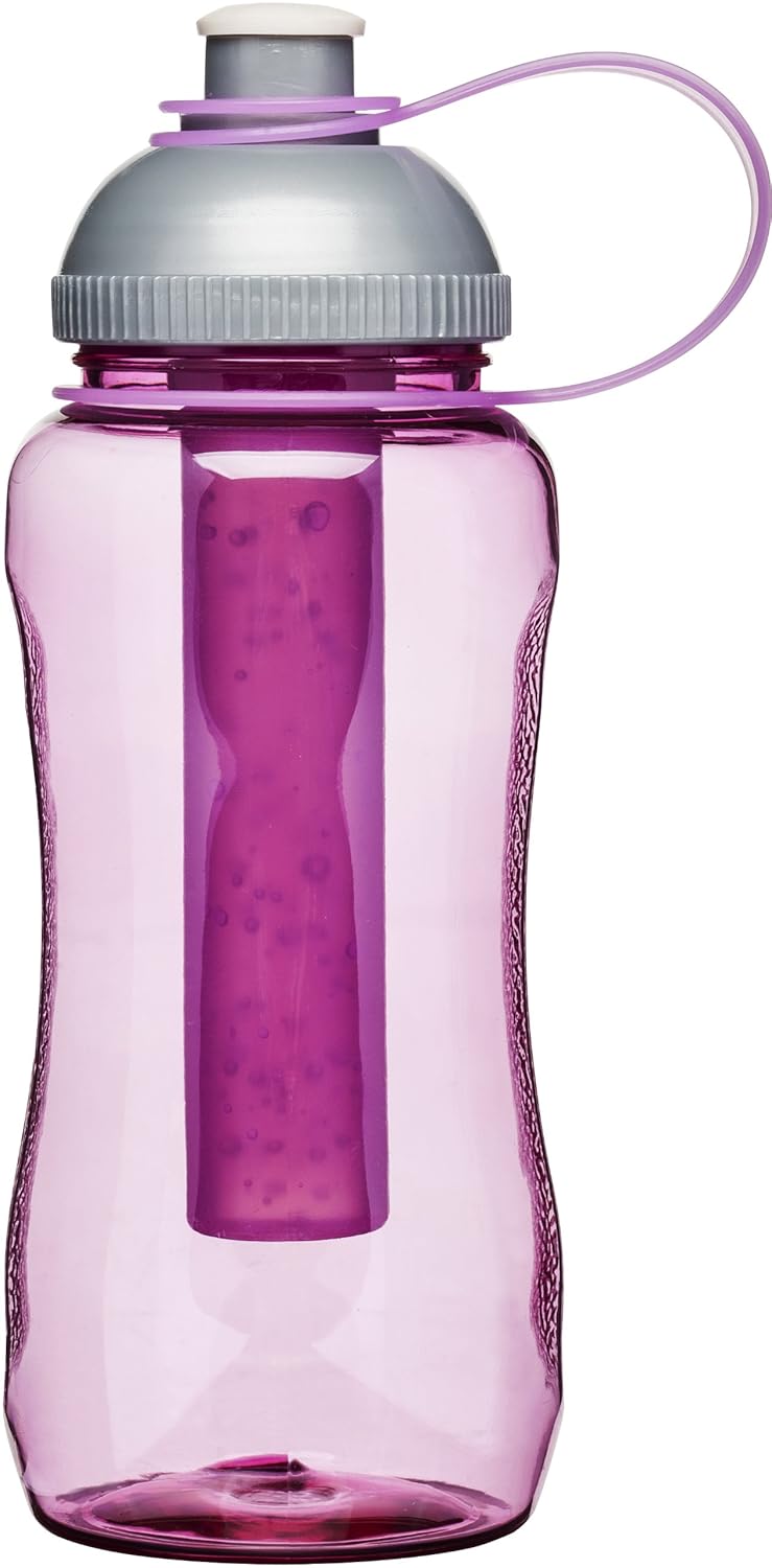 Sagaform Water Bottle with Ice Piston, Pink Amazon.co.uk Kitchen & Home
