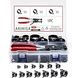 AKIHISA 75Pcs 19-38mm Spring Band Hose Clamp