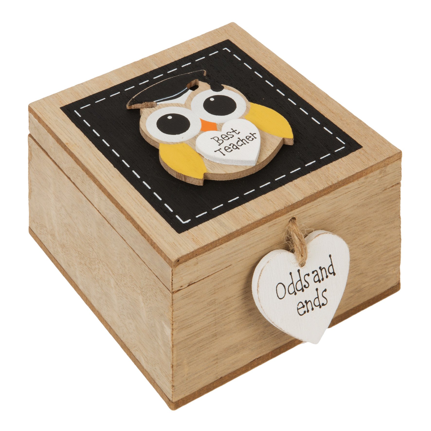 Wooden Jewellery/Trinket/Odds & Ends Box ~ BEST TEACHER