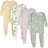 Gerber Baby Girls Baby-girls 4-pack Footed Pajamas