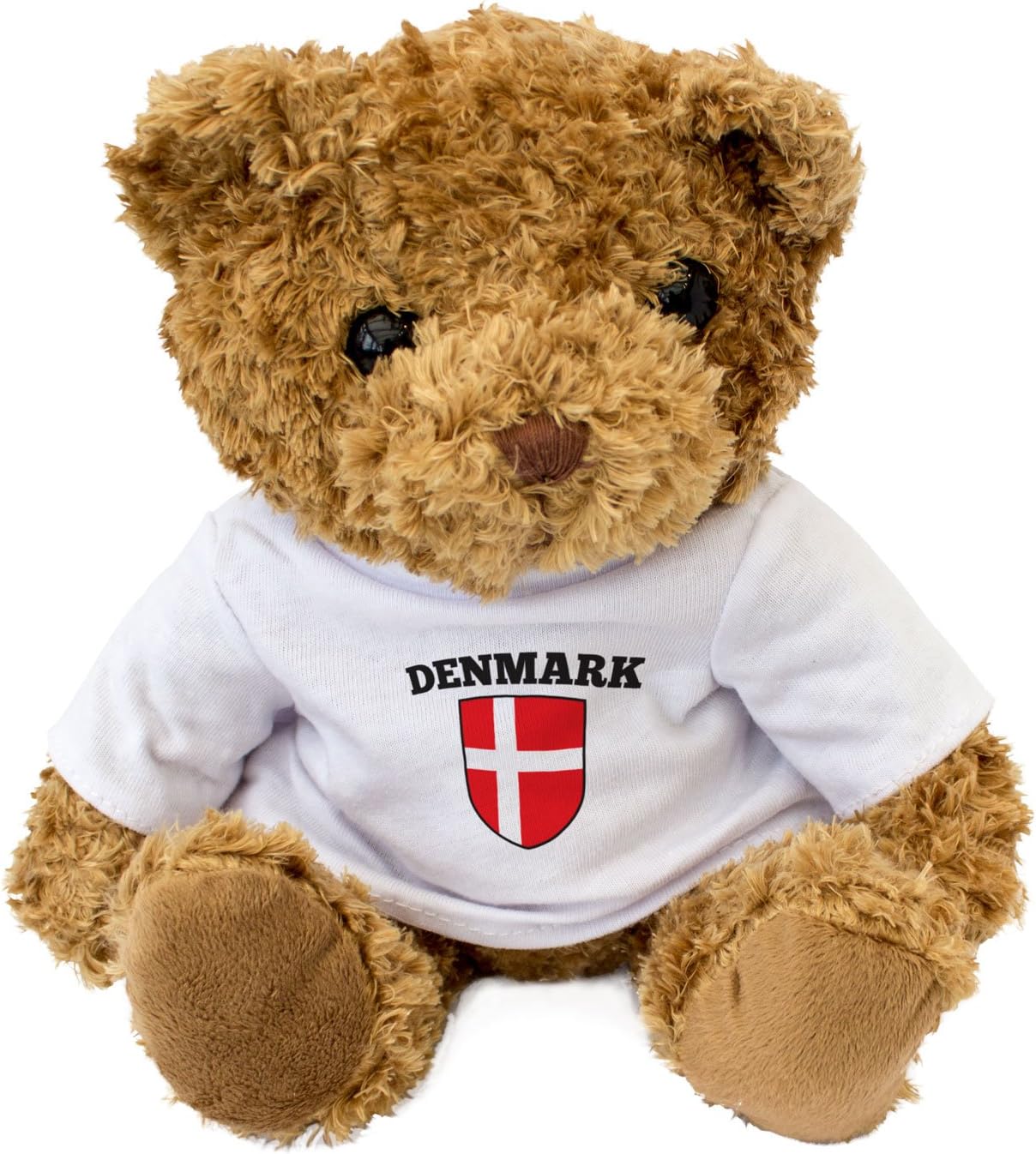 London Teddy Bears Denmark Flag Brown, 20 cm