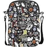 TGBJE Nightmare Skull Lover Crossbody Bag Zero Ghost Dog Gift Welcome To Our Nightmare Meesneger Bags Sally Fans Gift (bl welcome nightmare CB)