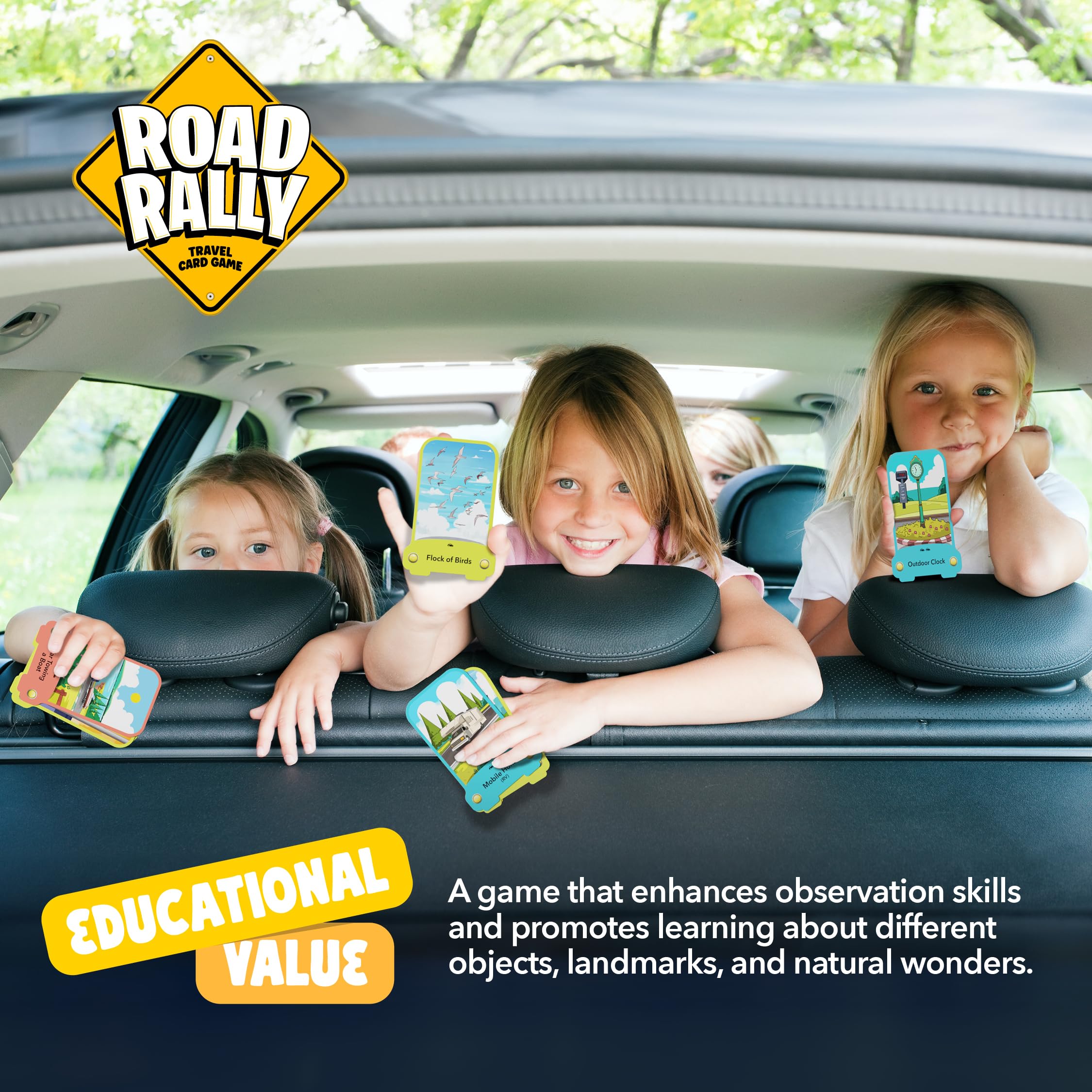 Mini Explorer Road Rally Travel Scavenger Hunt Card Game for Kids - Roads Trip Car Games & Activities Must Haves Essentials - Eye Hide & Seek Found Spy Summer Camping Toys Ages 5 6 7 8 9 10 11 12