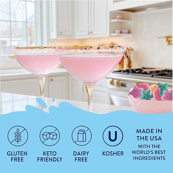 JORDAN’S SKINNY MIXES SUGAR FREE SYRUP, FAIRY DUST FLAVOR, FRUIT FLAVORED WATER ENHANCER, DRINK MIX FOR ICE TEA, LEMONADE & MORE, ZERO CALORIE FLAVORING, KETO FRIENDLY, 25.4 FL OZ, 1 PACK
