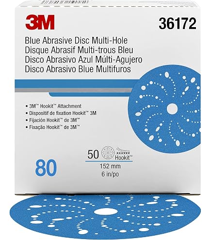 Amazon.com: Hookit AMAPR 3M Blue Abrasive Disc Multi-hole, 36174