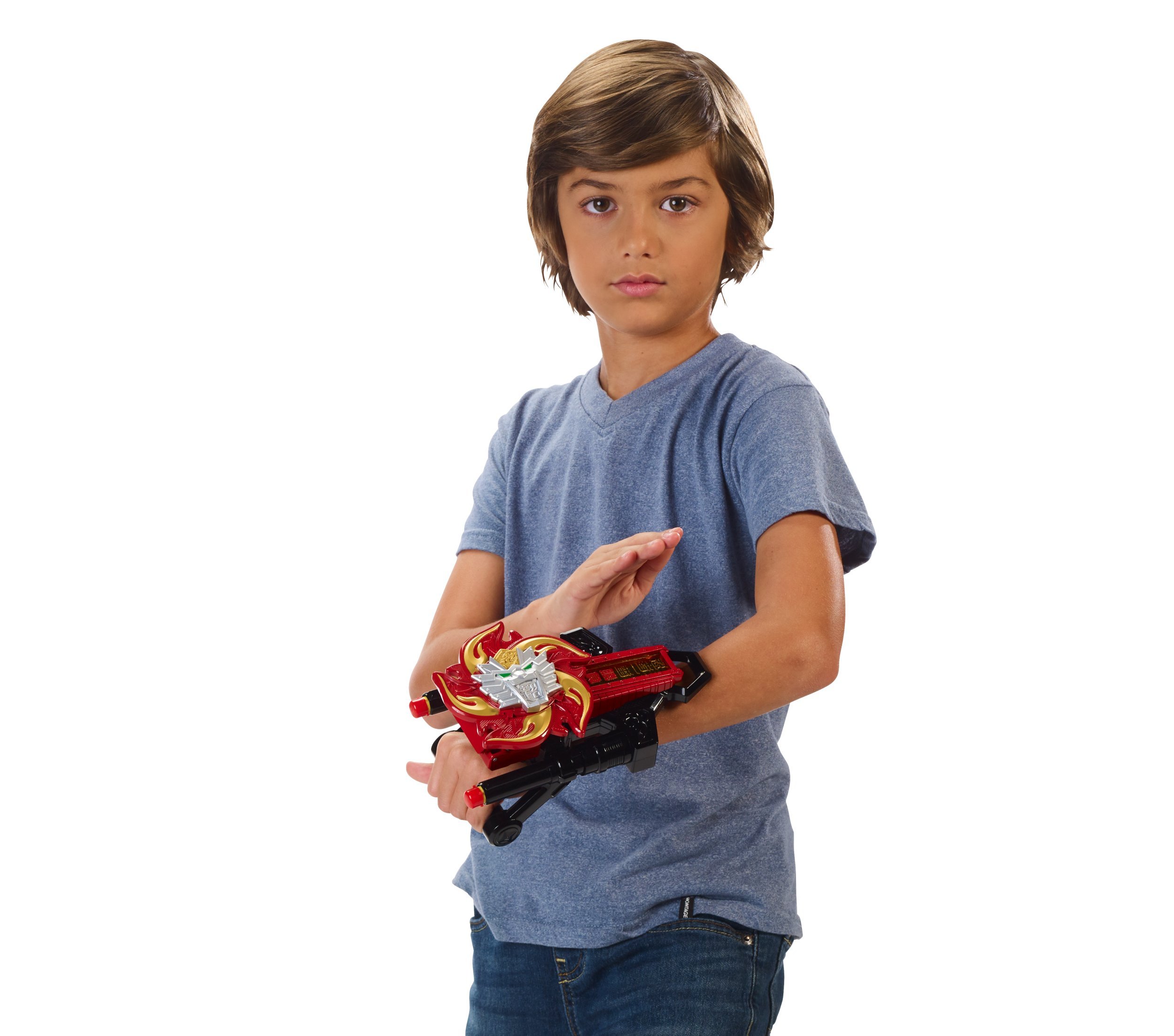 Super Ninja Steel Lion Fire Battle Morpher DX, With Role Play Morpher, 2 Foam Darts Lion Fire Morpher For 4 months to 99 months