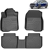 FIILINES for Honda CRV Floor Mats 2023-2026 (Include Hybrid/Non-Hybrid), All Weather TPE Floor Liners for Honda CRV CR-V, Wat