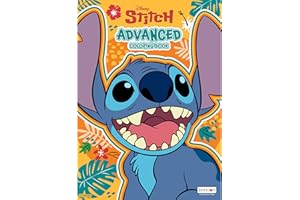 Disney Stitch Advanced Coloring Book for Kids, Teens & Adults – Thick White Pages for Mixed Media, Detailed Designs for Relax