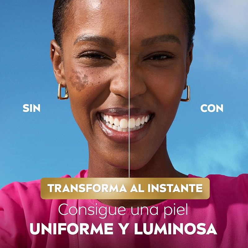 Cellular Luminous630 - Fluido CC Antimanchas SPF30 3-en-1 - CC Cream Triple Acción - Cubre y Reduce las Manchas - Protector Solar Facial con Color - Todo Tipo de Piel - Tono Oscuro - 40 ml