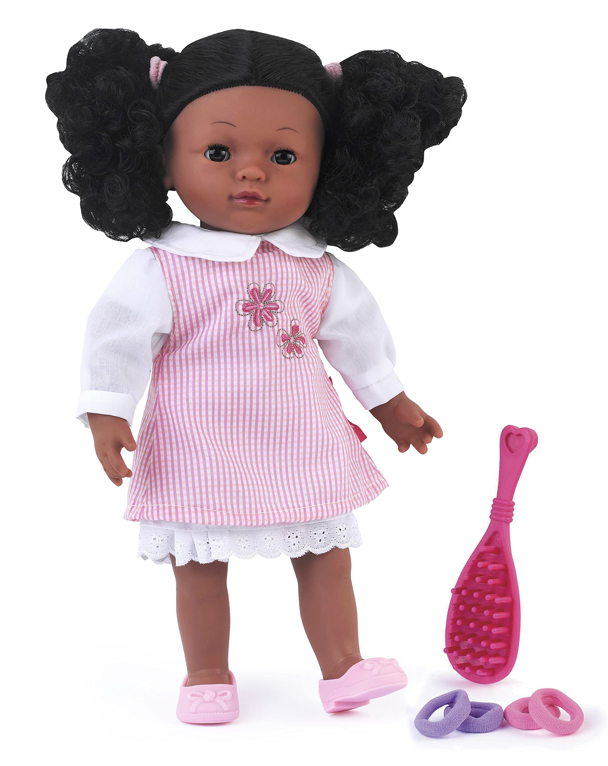 DOLLSWORLD CLASSIC from Peterkin | Elizabeth Doll | 36cm soft bodied girl doll with hair and sleeping eyes. Includes deluxe outfit and hair accessories | Dolls & Accessories | Ages 18m+