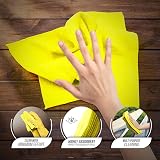 TDBS Microfiber Cleaning Cloth Large 40x40cm 20 Yellow Super Absorbent view 2