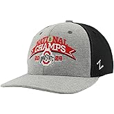 Ohio State Buckeyes National Champs 2024 Football Adjustable Snapback Hat Heather Arch Officially Licensed
