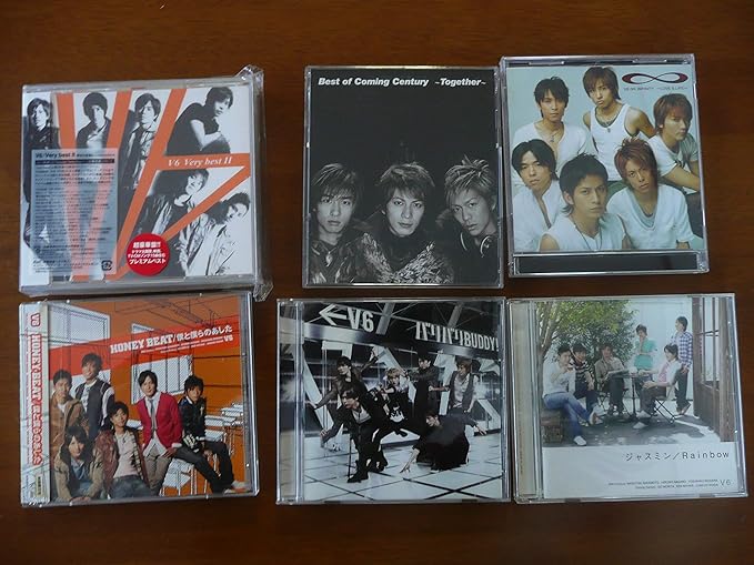 Amazon Co Jp V６ Cd ６点セット Very Bestii 初回限定盤 ジャケットa Best Of Coming Century Together Honey Beat 僕と僕らのあした 初回限定盤a バリバリbuddy Infinity Love Life ジャスミン Rainbow 初回限定盤 ジャニーズグッズ ホビー 通販