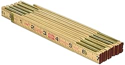 Crescent Lufkin Wood Rule, 6' Brass Ext, Black