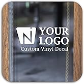 Business Stickers Customize Logo - Custom Vinyl Decals - Waterproof Wall Stickers & Window Signs for Business, Home, Office