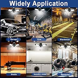 LED Garage Light, 80W 8000 Lumen Ceiling Lights