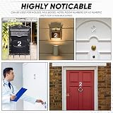 Rubigo 3D Chrome Effect Door Numbers 0-99 ABS Self Adhesive Silver view 5