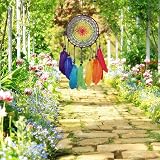 HUOCAI Colorful Rainbow Dream Catcher Wind Chimes Handmade Ornament view 8