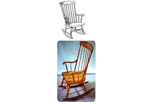 Woodcraft Project Paper Plan To Build Boston Rocking Chair - Material Not Included