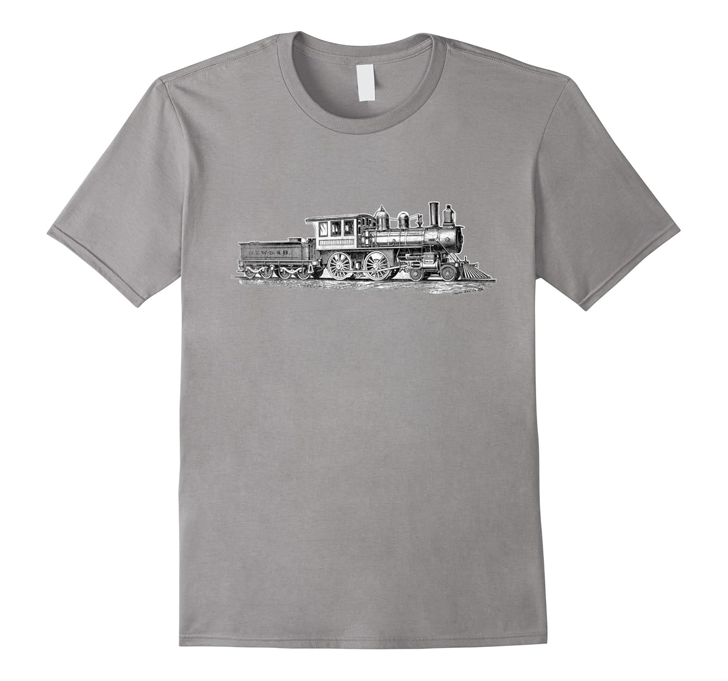 Steam Engine Train Lovers T shirt Retro Locomotive Gift Tee-ANZ