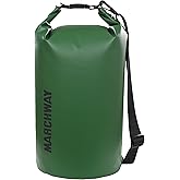 MARCHWAY Floating Waterproof Dry Bag Backpack 5L/10L/20L/30L/40L, Roll Top Sack Keeps Gear Dry for Kayaking, Rafting, Boating