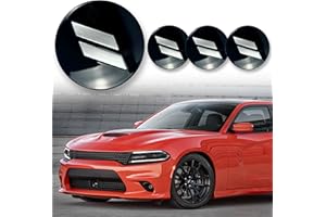 BINQIGOO 4pcs 63mm 2.5 inches Slash Wheel Center Cap Covers Fit for Dodge Charger Durango Dart 2015-2020 Jeep/Chrysler